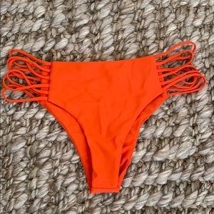 MIKOH | Orange Cheeky Bikini Bottom